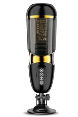 Do it Love - Otomatik Vantuzlu Mastürbatör - Eller Serbest - USB Şarjlı - Realistik Vajina - Siyah