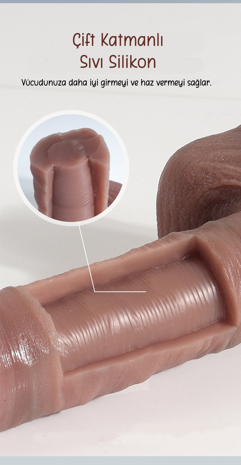 Do it Love - Gerçek His - Funny Body - Realistik Dildo - 22cm Uzunluk - 4Cm Kalınlık - Güçlü Vantuz