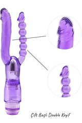 Do t love - Çift Başlı Titreşimli Silikon Dildo - Pilli - Double Zevk