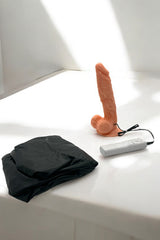 Do it Love - Şişme Koltuklu Titreşimli Testisli Dildo - Şişme Koltuk ve Titreşimli Vibratör Dildo
