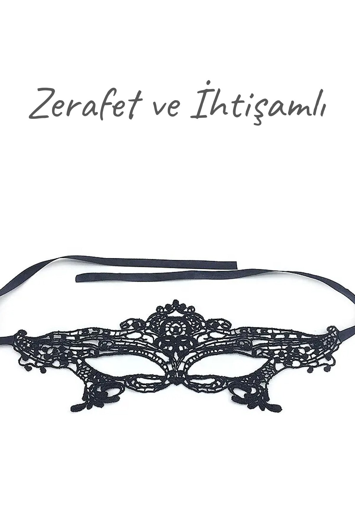 Do it Love - Siyah Dantelli Fantezi Maske - Parti, Düğün, Balo, Mezuniyet, Özel Gece Maskesi