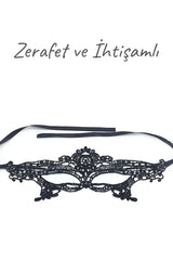 Do it Love - Siyah Dantelli Fantezi Maske - Parti, Düğün, Balo, Mezuniyet, Özel Gece Maskesi