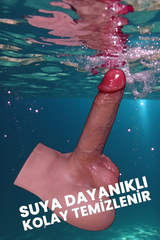 Do it Love - Döner Kafa, İleri Geri Hareket ve Titreşimli U. Kumandalı - Belaltı Realistik Dildo - Düz Taban