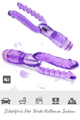 Do t love - Çift Başlı Titreşimli Silikon Dildo - Pilli - Double Zevk
