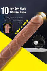 Do it Love - Beyzbol Sopası Görünümlü Realistik Titreşimli İleri Geri Fonksiyonlu Vibratör Dildo - Gizli Görünüm