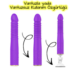 Do it Love - Klitoris Simülatörlü - Hareketli Titreşimli Vibratör - Funny Bady - 10 Titreşim - 10 Teleskopik Hareket Modu