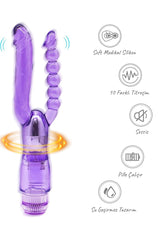 Do t love - Çift Başlı Titreşimli Silikon Dildo - Pilli - Double Zevk