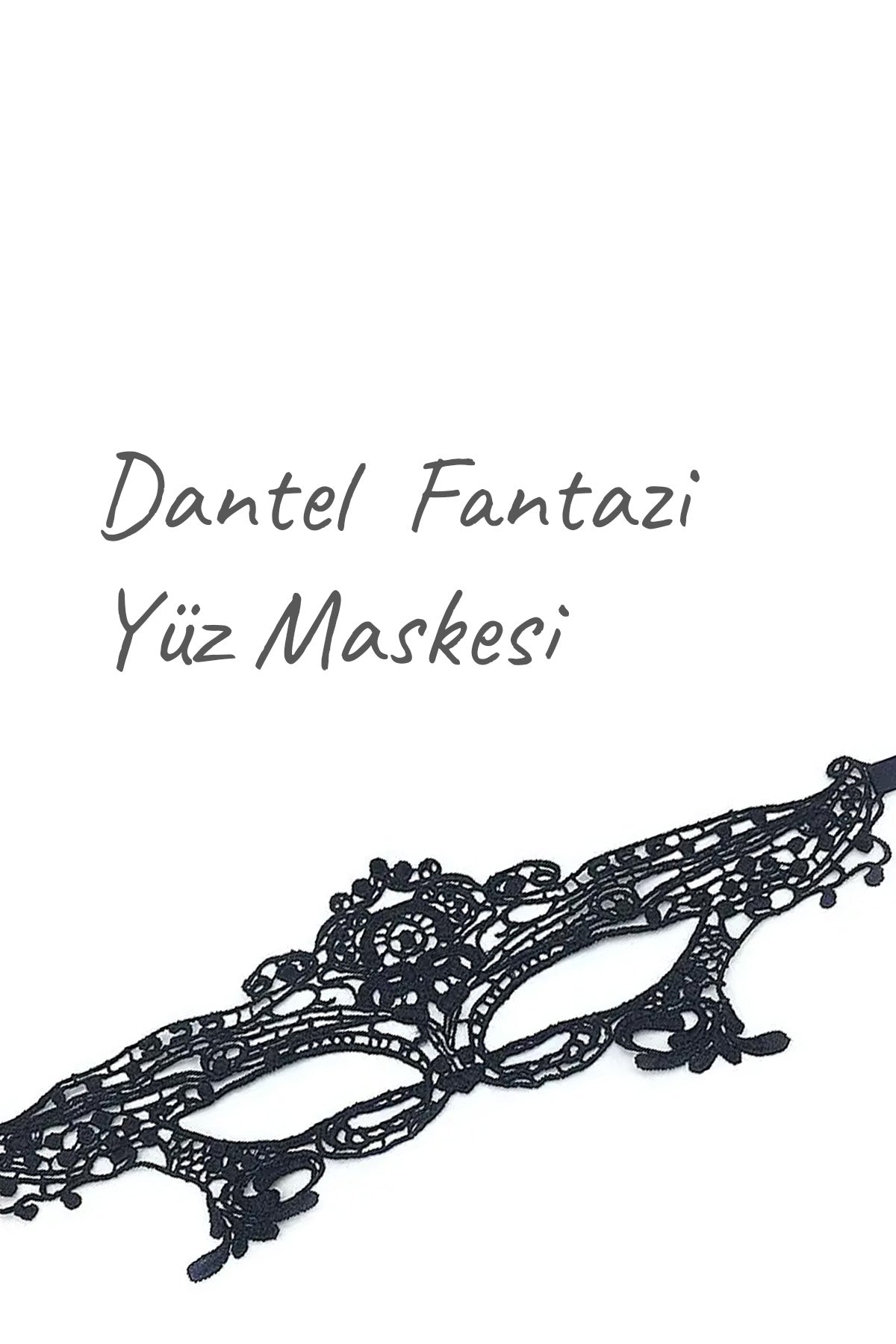 Do it Love - Siyah Dantelli Fantezi Maske - Parti, Düğün, Balo, Mezuniyet, Özel Gece Maskesi