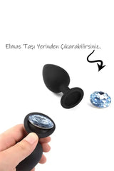 Do it Love - Siyah Anal Plug - Medikal Silikon Kaplı Çelik Anal Tıkaç - 35mm * 8cm