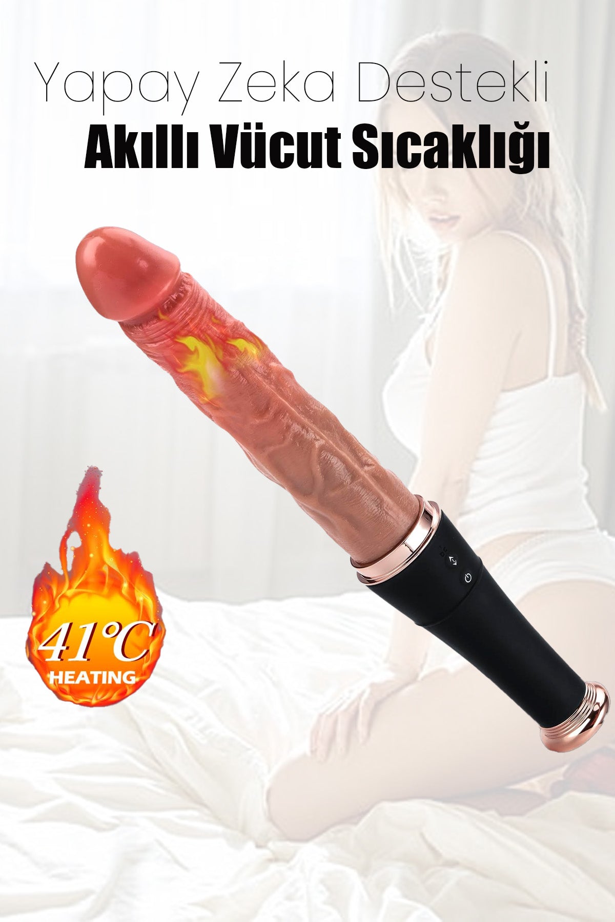 Do it Love - Beyzbol Sopası Görünümlü Realistik Titreşimli İleri Geri Fonksiyonlu Vibratör Dildo - Gizli Görünüm