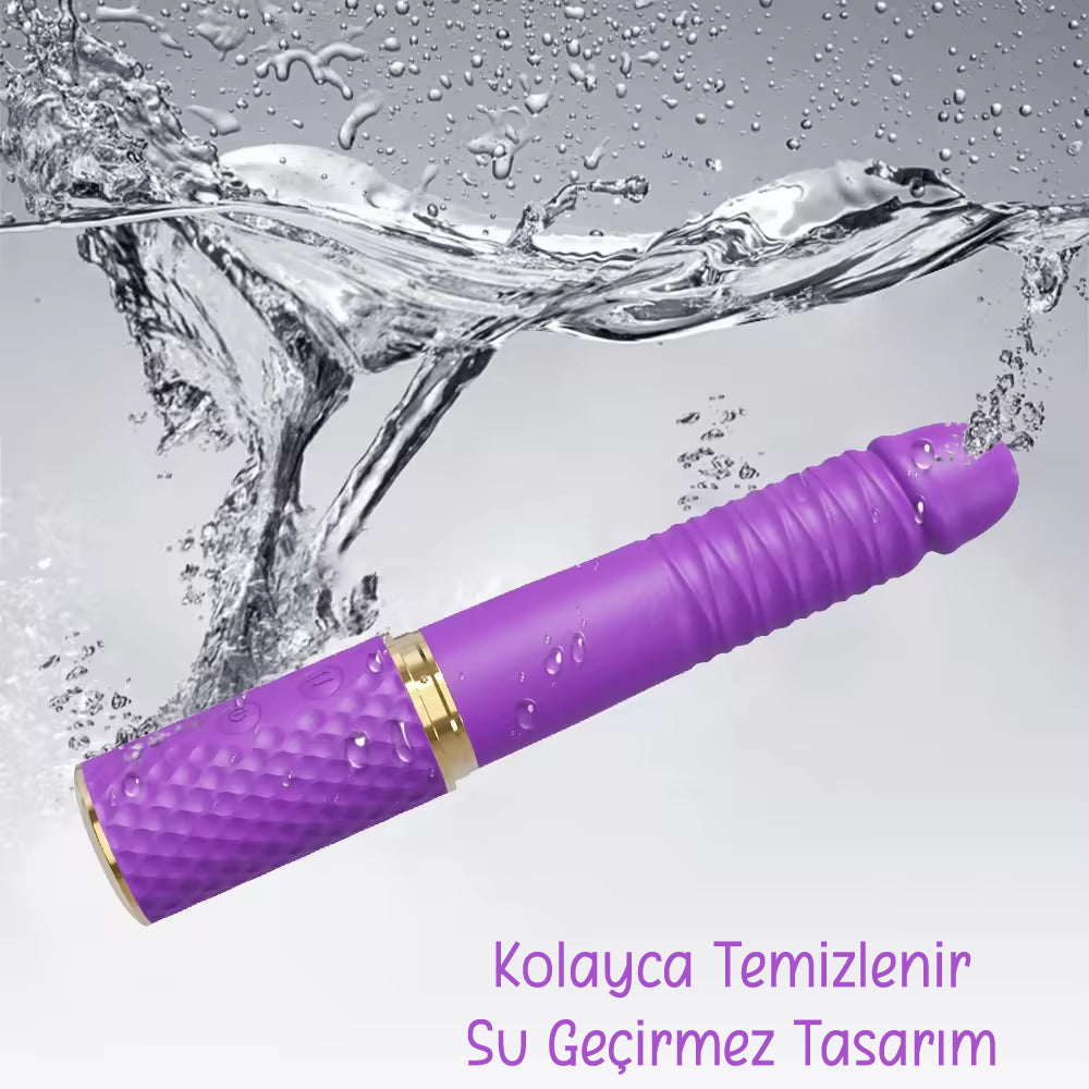 Do it Love - Klitoris Simülatörlü - Hareketli Titreşimli Vibratör - Funny Bady - 10 Titreşim - 10 Teleskopik Hareket Modu