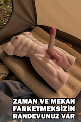 Do it Love - Realistik Kaslı Partner Dildo ve Testis - Silikon TPE - 60cm