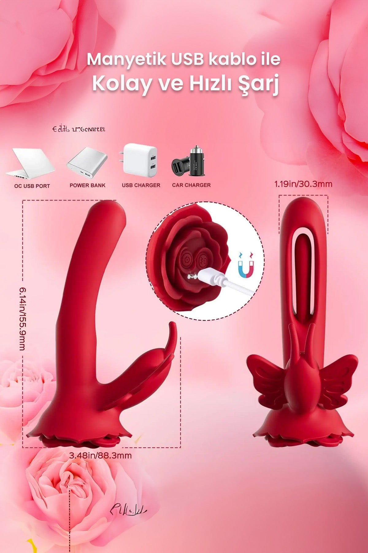 Do it Love - İçimdeki Kıpırtı Kelebek Vibratör - 9 Titreşimli ve 4 Çırpınma Modlu Uzaktan Kumandalı Vibratör