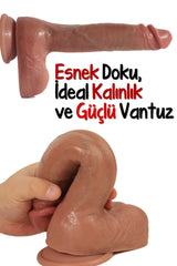 Do it Love – Premium Realistik Dildo - Testis ve Vantuzlu - Big Boy - Kalın