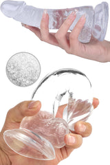 Do it Love - 22cm Soft  Şeffaf Jel Realistik Dildo Kalınlık 4cm - Süper Vantuz - Anal Oral Vajinal Kullanım