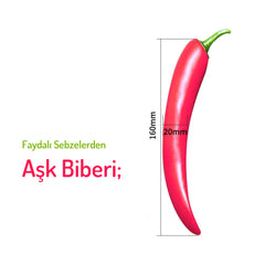 Do it Love - Sebze Figürlü Vibratör - Uyarıcı Etki Eğlenceli Vibratör - Biber