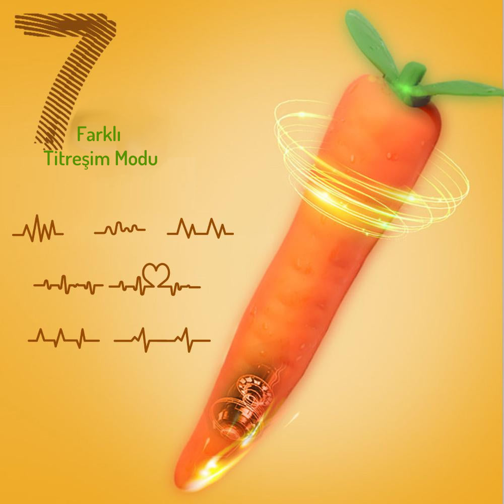 Do it Love - Sebze Figürlü Vibratör - Uyarıcı Etki Eğlenceli Vibratör - Havuç