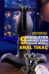Do it Love - Genişleyen ve Hareketli, Titreşimli Anal Tıkaç - 9 Hareket + 9 Titreşim + Eğitici - Uz. Kumanda + Mobil Uygulama