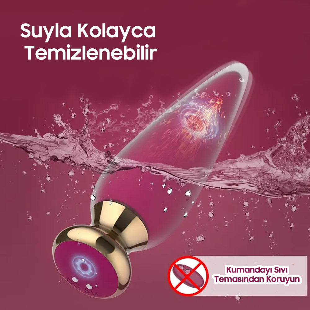 Do it Love - Uzaktan Kumandalı Güçlü Haz Verici - Sessiz Anal Tıkaç - Anal Plug 35mm