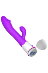 Do it Love - Rabbit Vibratör Dildo - Çift İşlevli Titreşimli - Vajinal ve Anal Mastürbatör – Mor