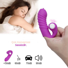 Do it Love - Parmak Vibratör - Eğlence içinizde - Anal ve Vajina Kullanımlı - Haz Halkaları - G ve Clitoral Zevk  - Mor