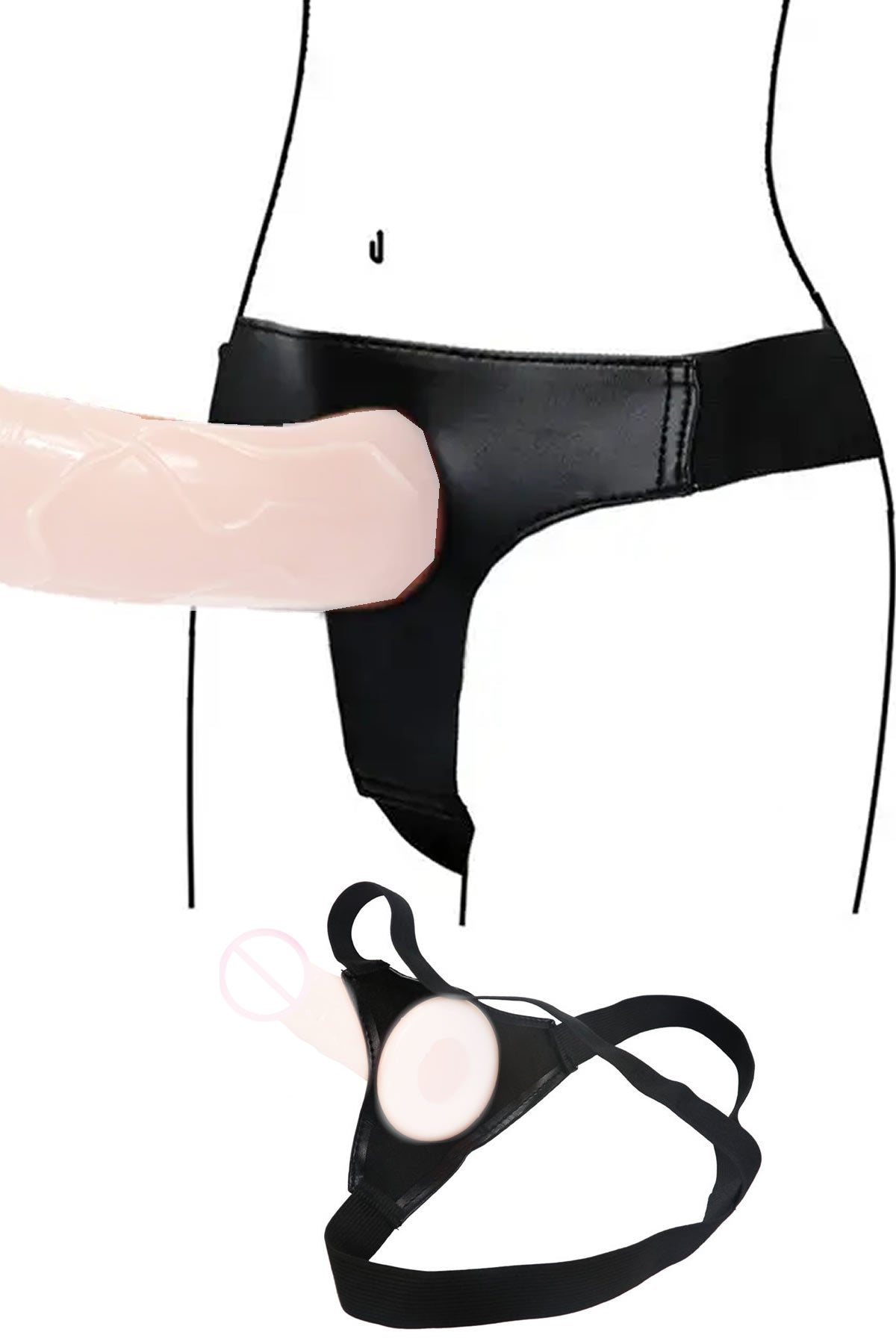 Do it Love - SM Belden Bağlamalı Kemeri - Dildo Kemeri
