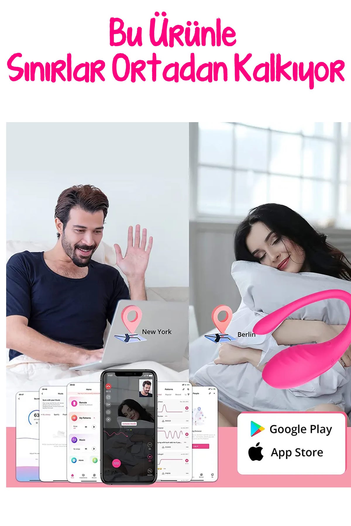 Do it Love - Telefon Uygulaması ile Kontrol edilen Şarjlı Akıllı Vibratör - Uzun Mesafeli İlişki