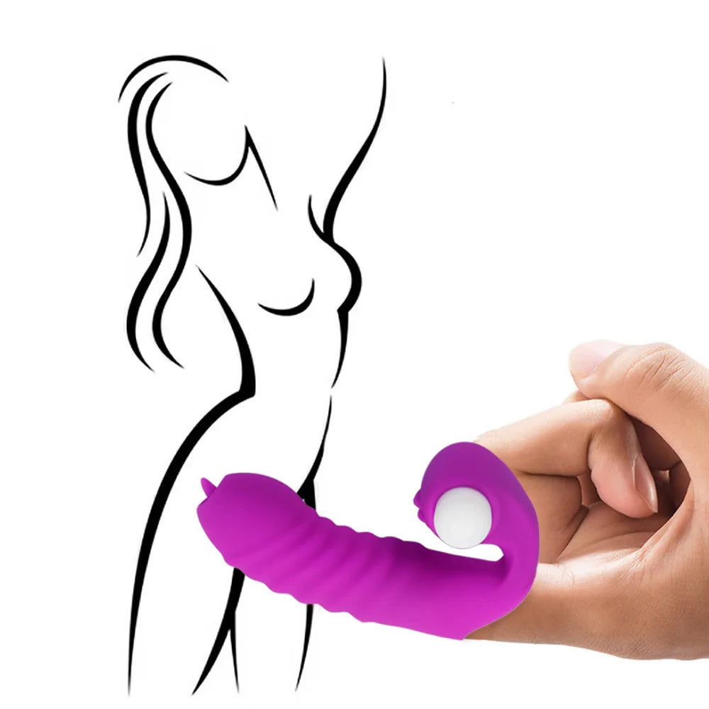 Do it Love - Parmak Vibratör - Eğlence içinizde - Anal ve Vajina Kullanımlı - Haz Halkaları - G ve Clitoral Zevk  - Mor