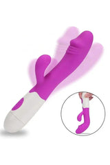Do it Love - Rabbit Vibratör Dildo - Çift İşlevli Titreşimli - Vajinal ve Anal Mastürbatör – Mor