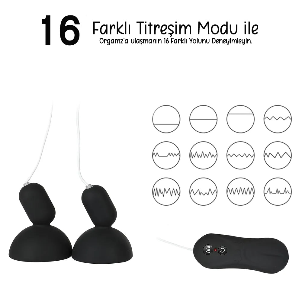 Do it Love - Göğüs Ucu Uyarıcı Vibratör, Kumandalı, 16 Titreşim Modu