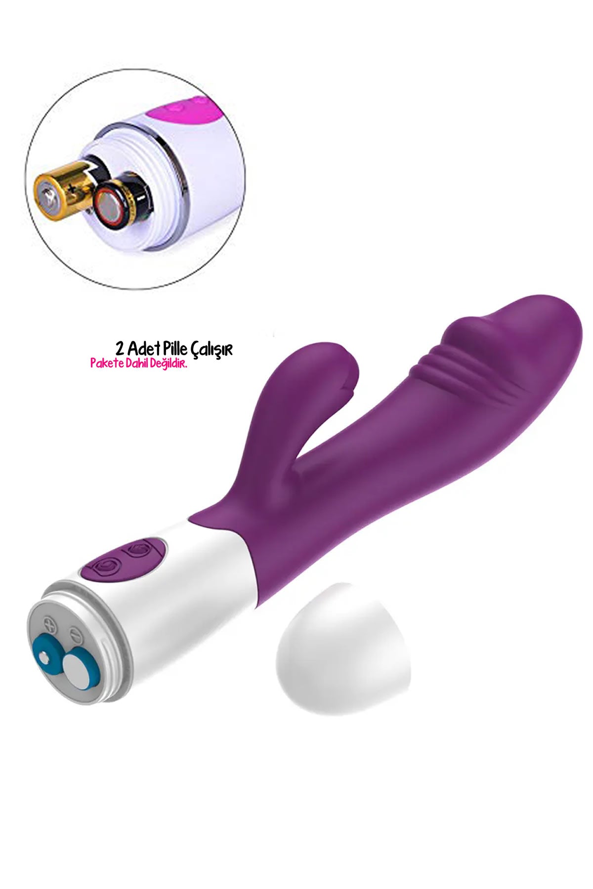 Do it Love - Rabbit Vibratör Dildo - Çift İşlevli Titreşimli - Vajinal ve Anal Mastürbatör – Mor