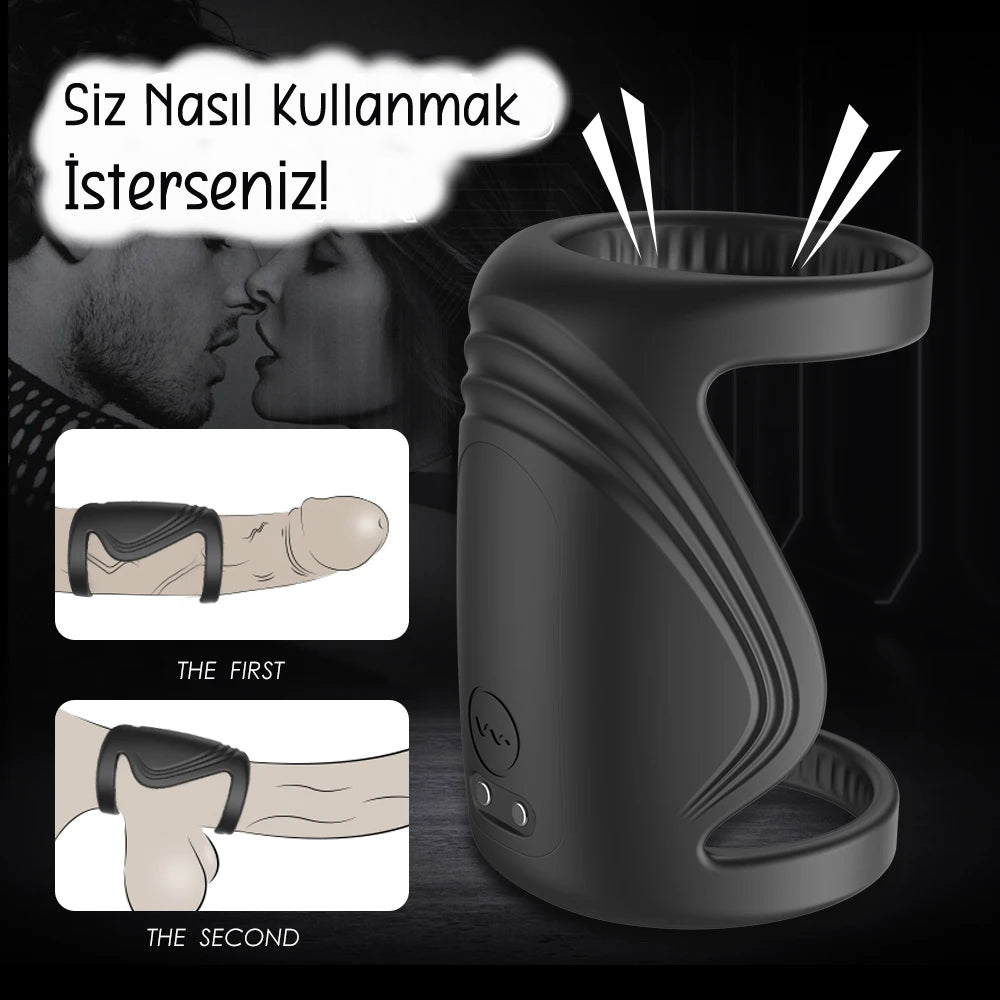 Do it Love - Penis Vibratörü, Geçiktirici Etkili, Partnerli Kullanım - G Simülatör - Uzun Ereksiyon