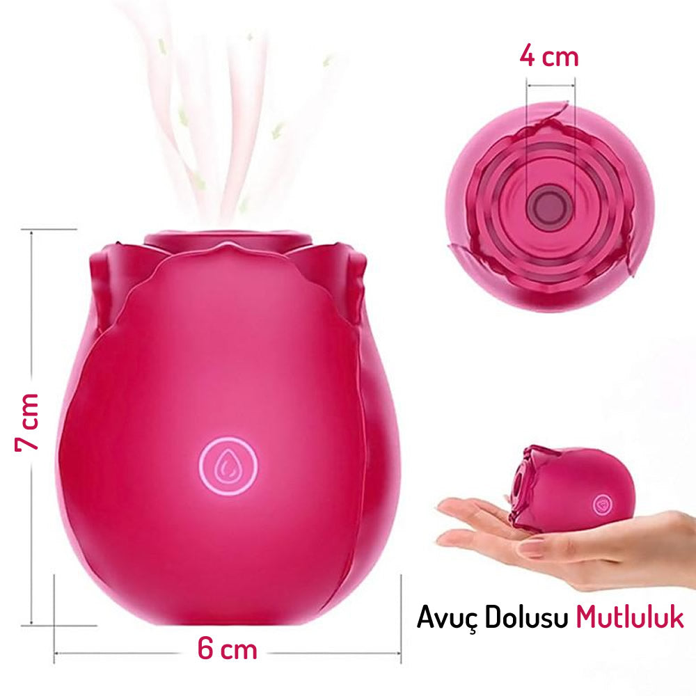 Do it Love - Gül Vibratör, Klitoral Emme ve Titreşim - Şarjlı - Derin Haz