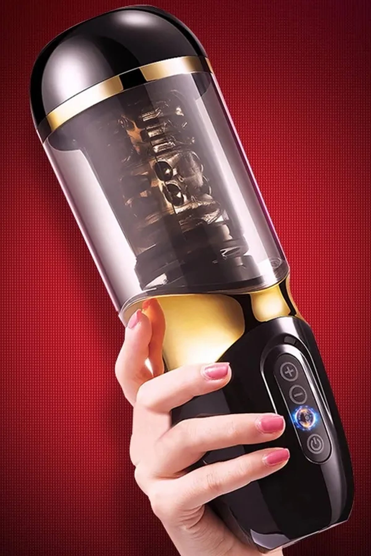 Do it Love - Otomatik Vantuzlu Mastürbatör - Eller Serbest - USB Şarjlı - Realistik Vajina - Siyah