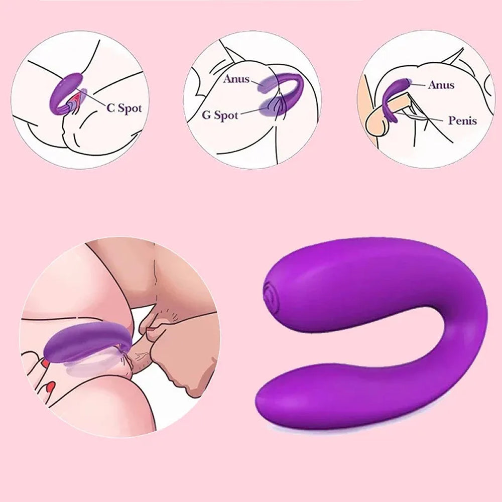 Do it Love - Ergonomik Çift Haz -  Anal ve Vajinal Vibratör - Klitoris Uyarıcılı - Kumandalı