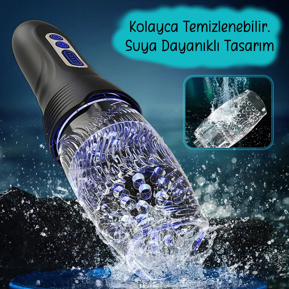 Do it Love - 360 Dönerli Başlık - İleri Geri Hareket ve 10 Titreşim Modu - Mastürbatör
