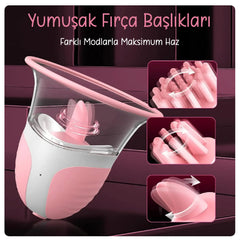 Do it Love - Göğüs Ucu Vibratörü, Gıdıklama, Yalama,  Orgazm ve Zevk Artırıcı, G Noktası Simülatörü, 10 Rotasyon