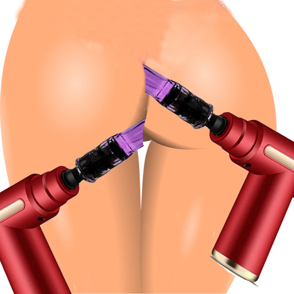 Do it Love - Strong Vibratör Masaj - 5 Farklı Dildo Başlık + 4 Farklı Masaj Başlığı - 6 Titreşim  - Hız Ayarlı - Bataryalı