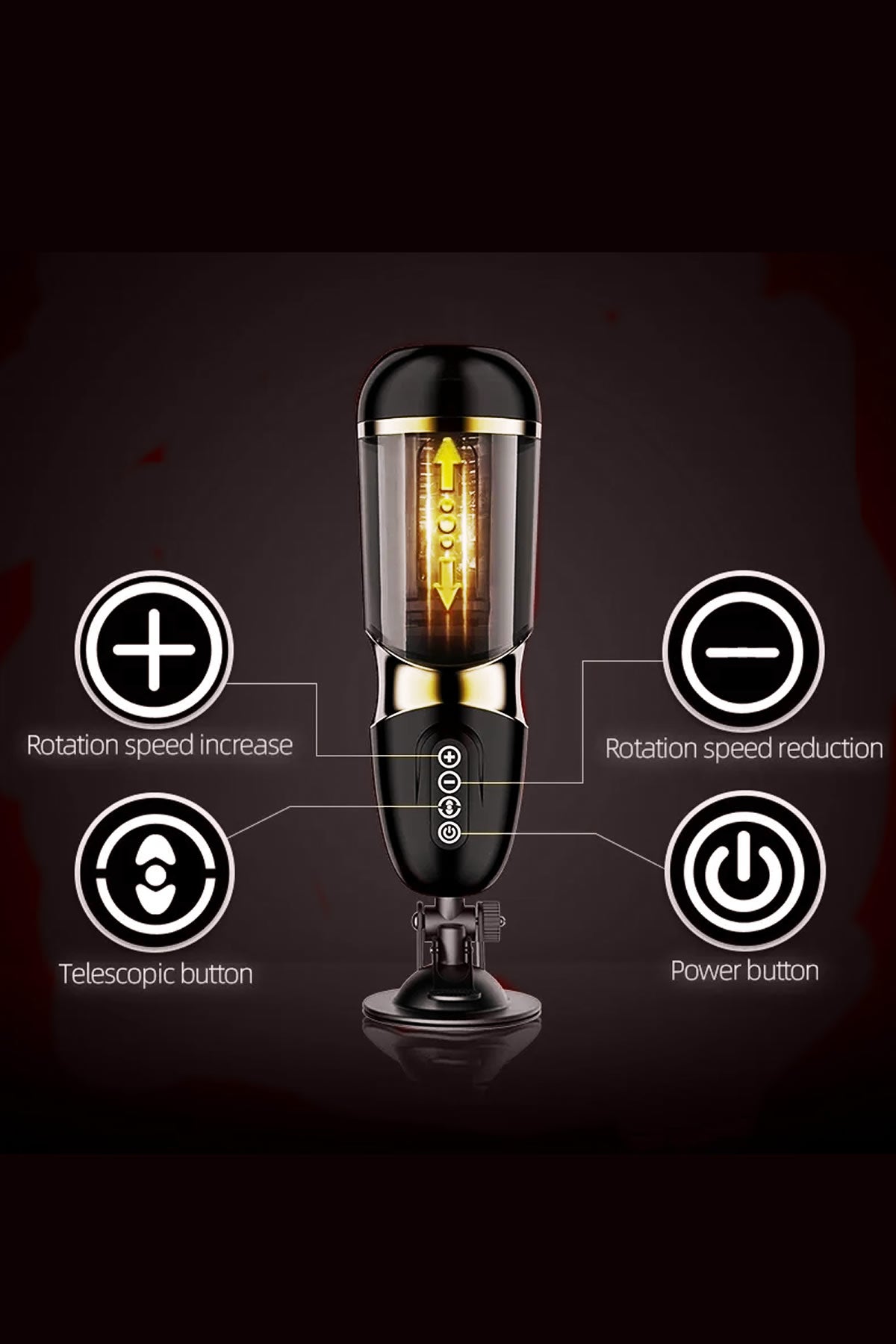 Do it Love - Otomatik Vantuzlu Mastürbatör - Eller Serbest - USB Şarjlı - Realistik Vajina - Siyah