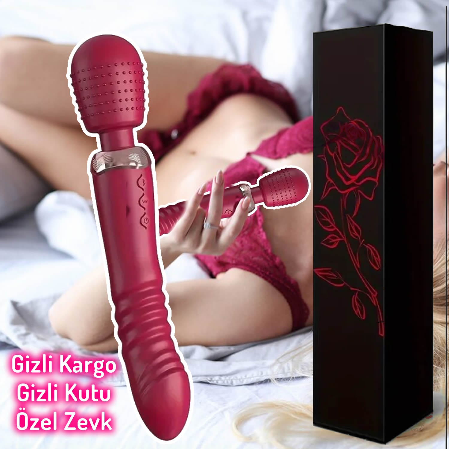 Do It Love - Üç Motorlu Topuzlu Teleskopik Güçlü Vibratör