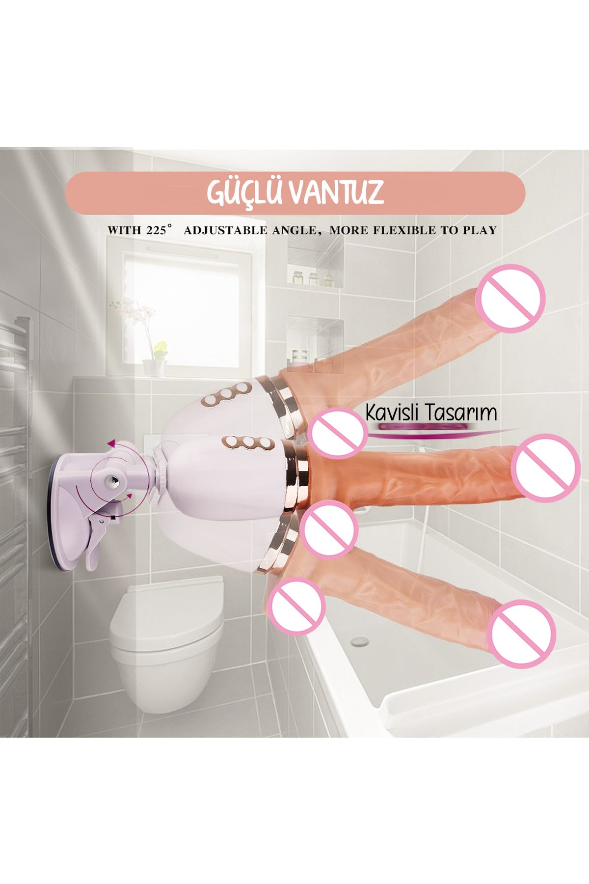 Do it Love - Otomatik Vantuzlu Eller Serbest Dildo - İleri Geri Hareketli ve Titreşimli
