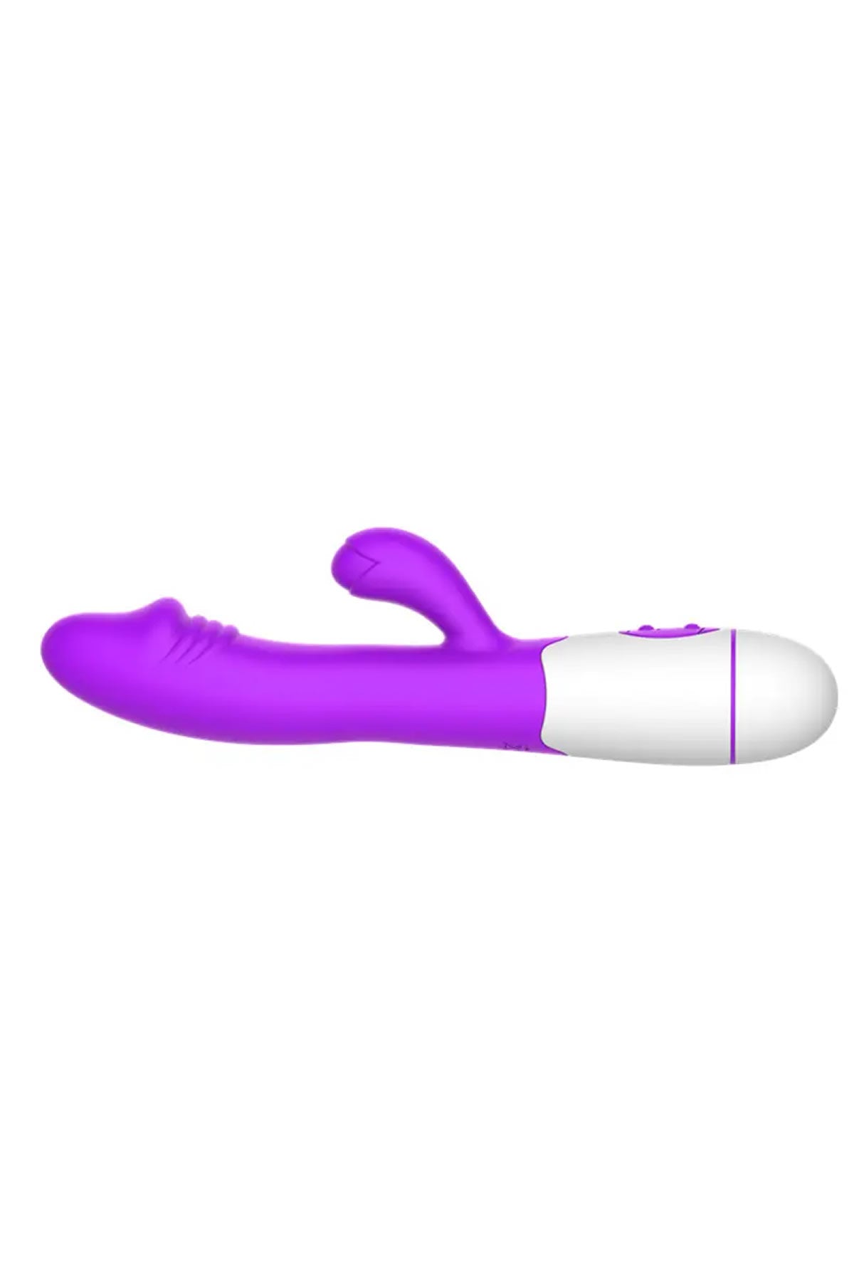 Do it Love - Rabbit Vibratör Dildo - Çift İşlevli Titreşimli - Vajinal ve Anal Mastürbatör – Mor