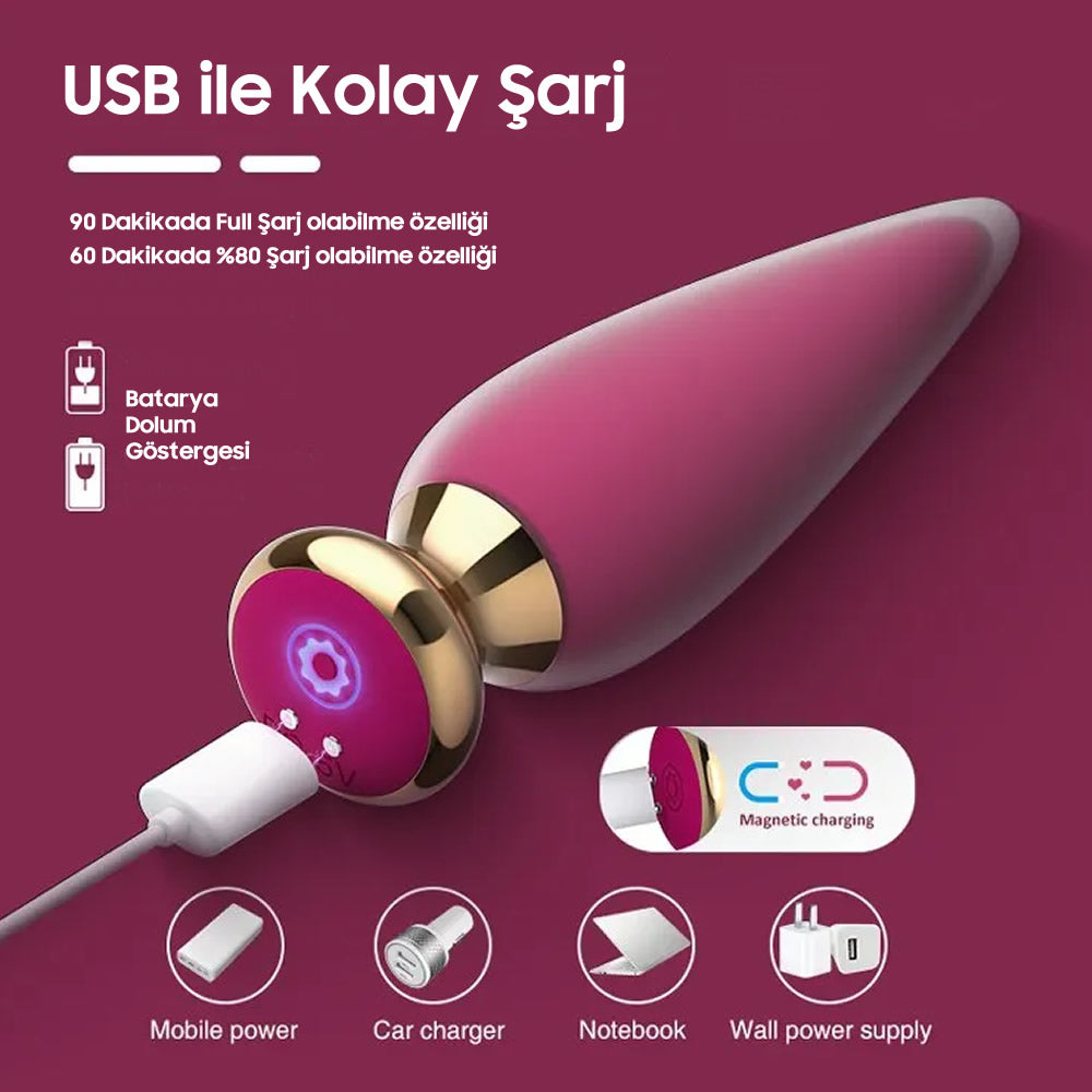Do it Love - Uzaktan Kumandalı Güçlü Haz Verici - Sessiz Anal Tıkaç - Anal Plug 35mm