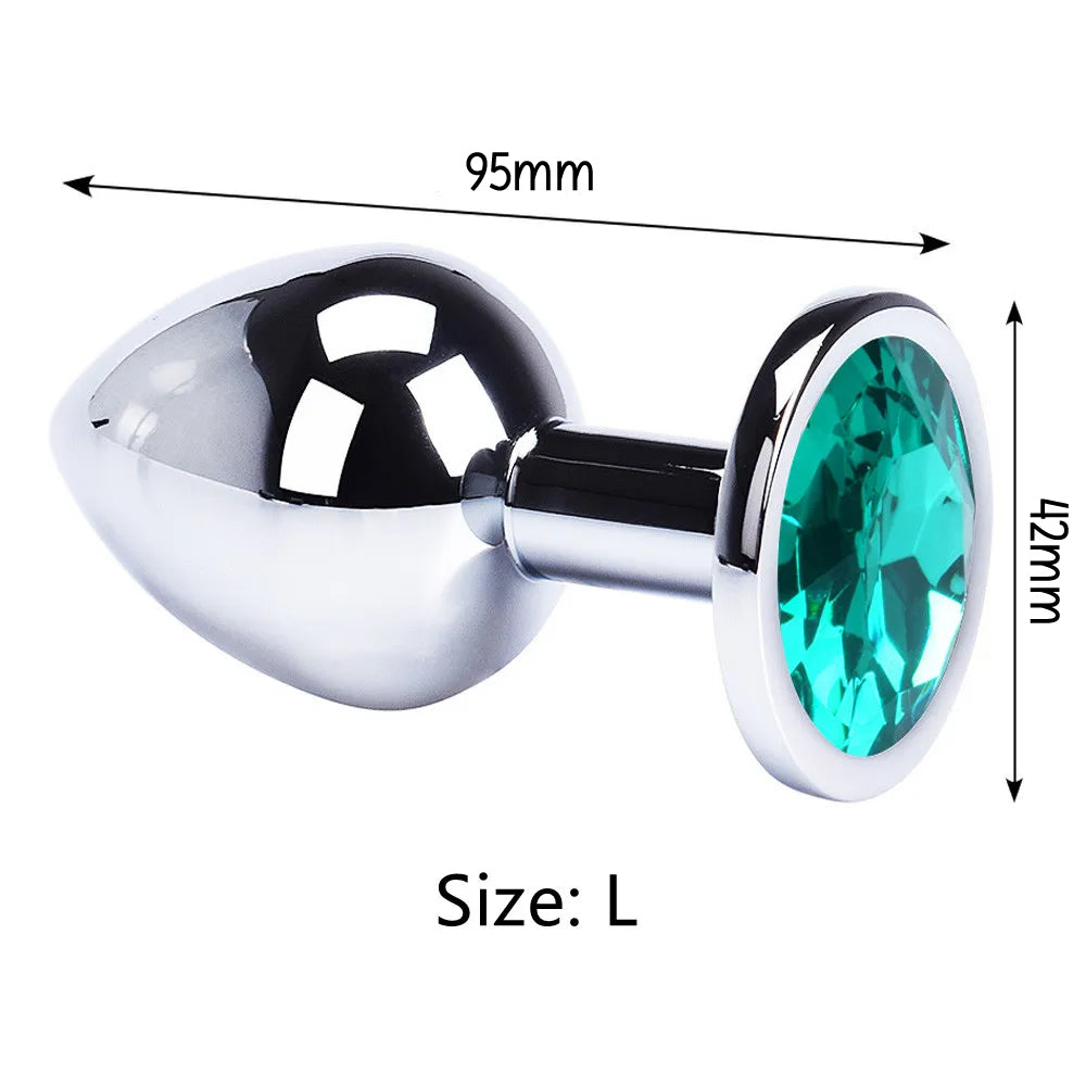 Do it Love - Çelik Anal Plug Tıkaç - 9,5cm Uzunluk - 42mm Çap - Büyük Boy