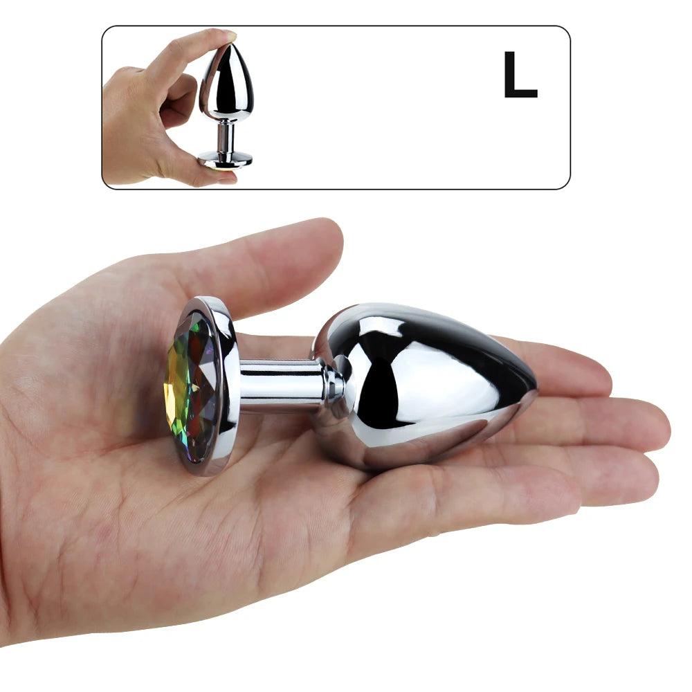 Do it Love - Çelik Anal Plug Tıkaç - 9,5cm Uzunluk - 42mm Çap - Büyük Boy