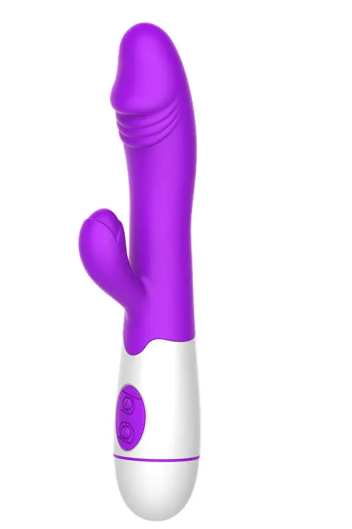 Do it Love - Rabbit Vibratör Dildo - Çift İşlevli Titreşimli - Vajinal ve Anal Mastürbatör – Mor