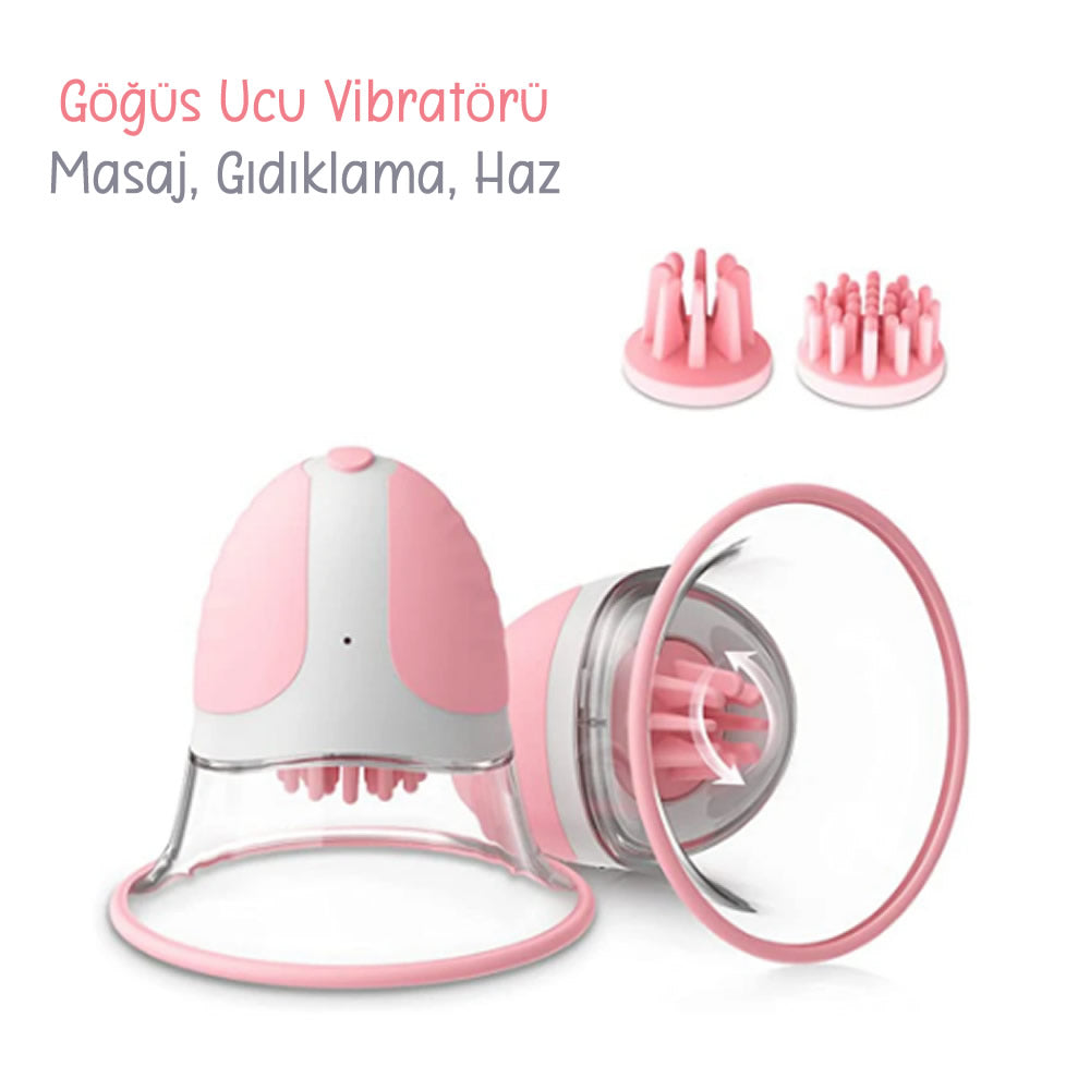 Do it Love - Göğüs Ucu Vibratörü, Gıdıklama, Yalama,  Orgazm ve Zevk Artırıcı, G Noktası Simülatörü, 10 Rotasyon