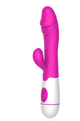 Do it Love - Rabbit Vibratör Dildo - Çift İşlevli Titreşimli - Vajinal ve Anal Mastürbatör – Pembe