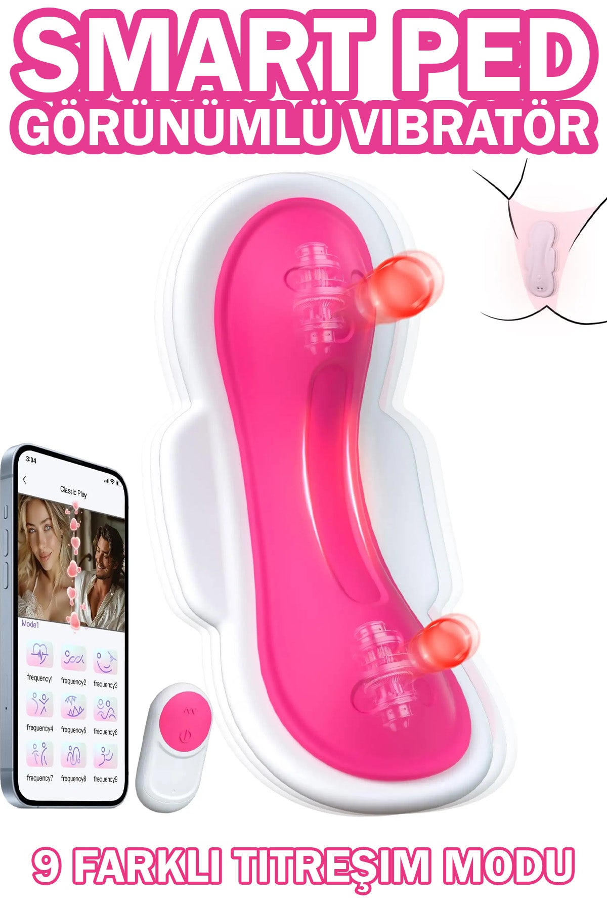 Do it Love – Smart Ped Görünümlü Vibratör (Uzaktan Kumandalı & App Kontrollü)